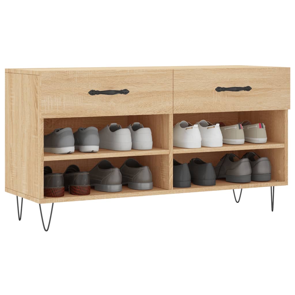 Schuhbank Sonoma-Eiche 102X35X55 Cm Holzwerkstoff Sonoma Eiche