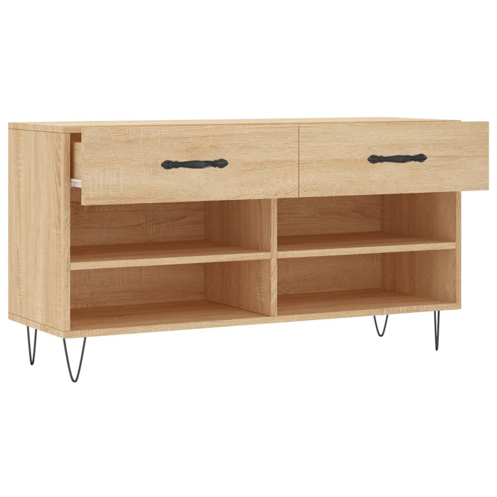 Schuhbank Sonoma-Eiche 102X35X55 Cm Holzwerkstoff Sonoma Eiche
