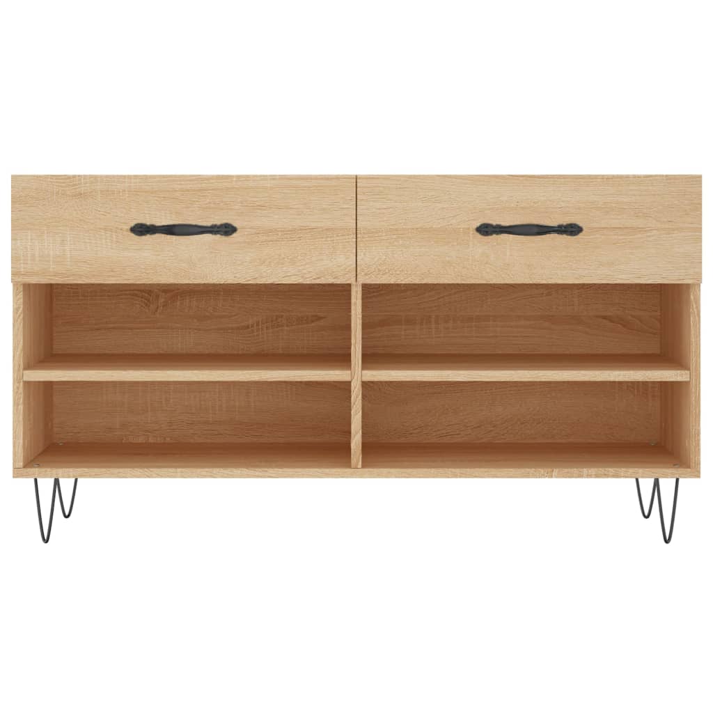 Schuhbank Sonoma-Eiche 102X35X55 Cm Holzwerkstoff Sonoma Eiche