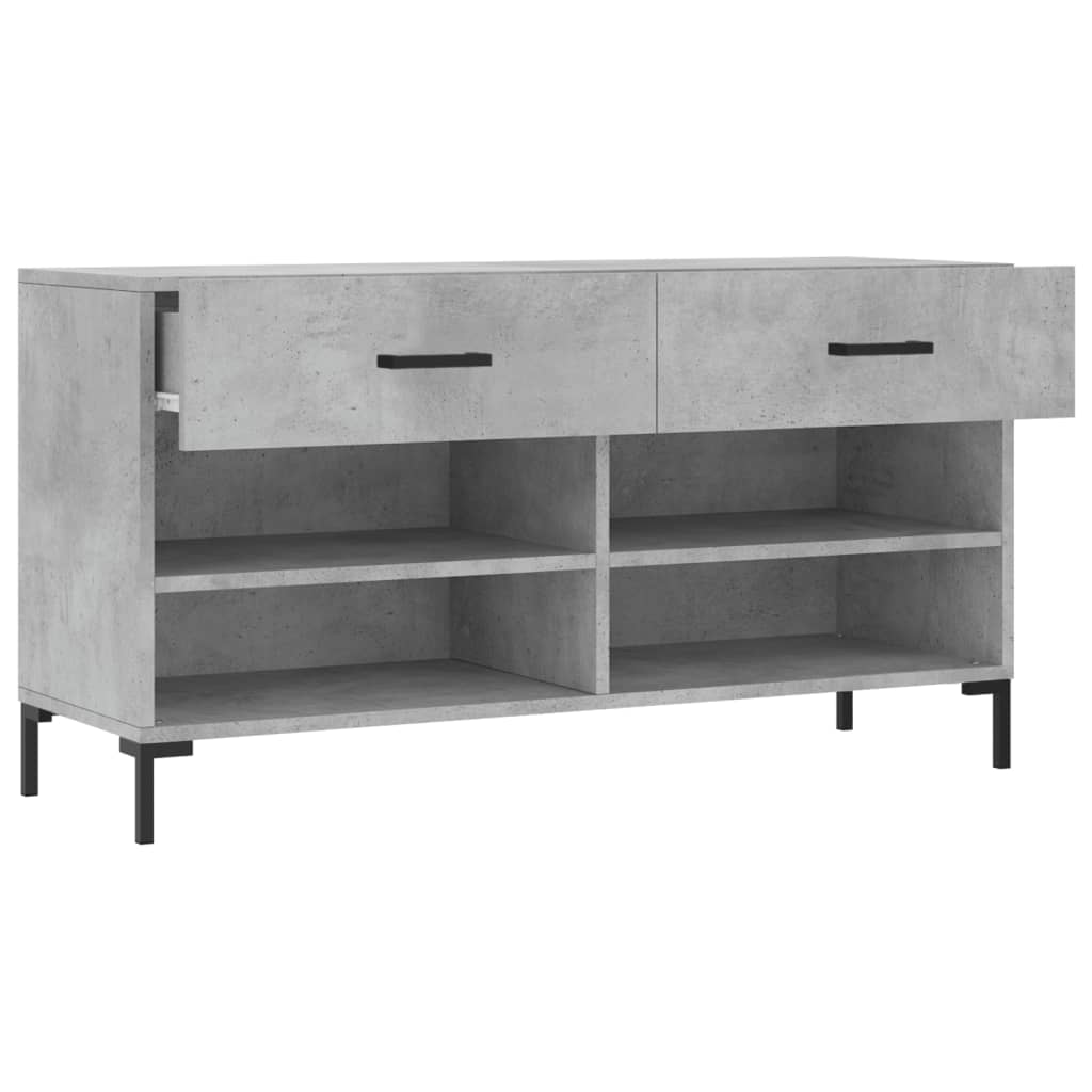 Schuhbank 102X35X55 Cm Holzwerkstoff Betongrau