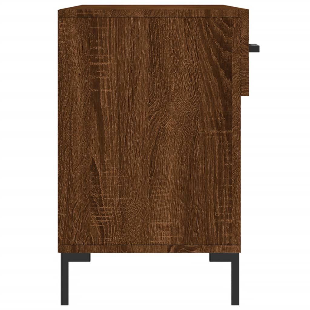 Schuhbank Braun Eichen-Optik 102X35X55 Cm Holzwerkstoff Braune Eiche