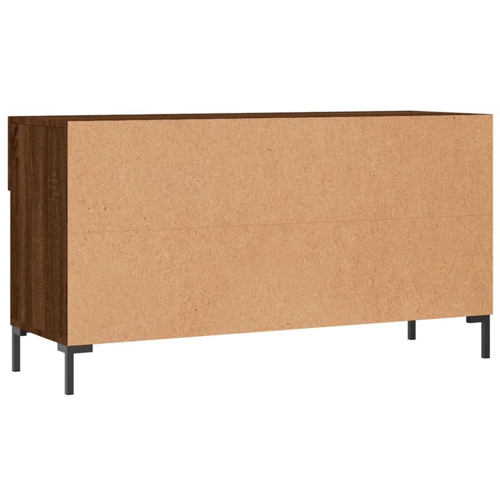Schuhbank Braun Eichen-Optik 102X35X55 Cm Holzwerkstoff Braune Eiche