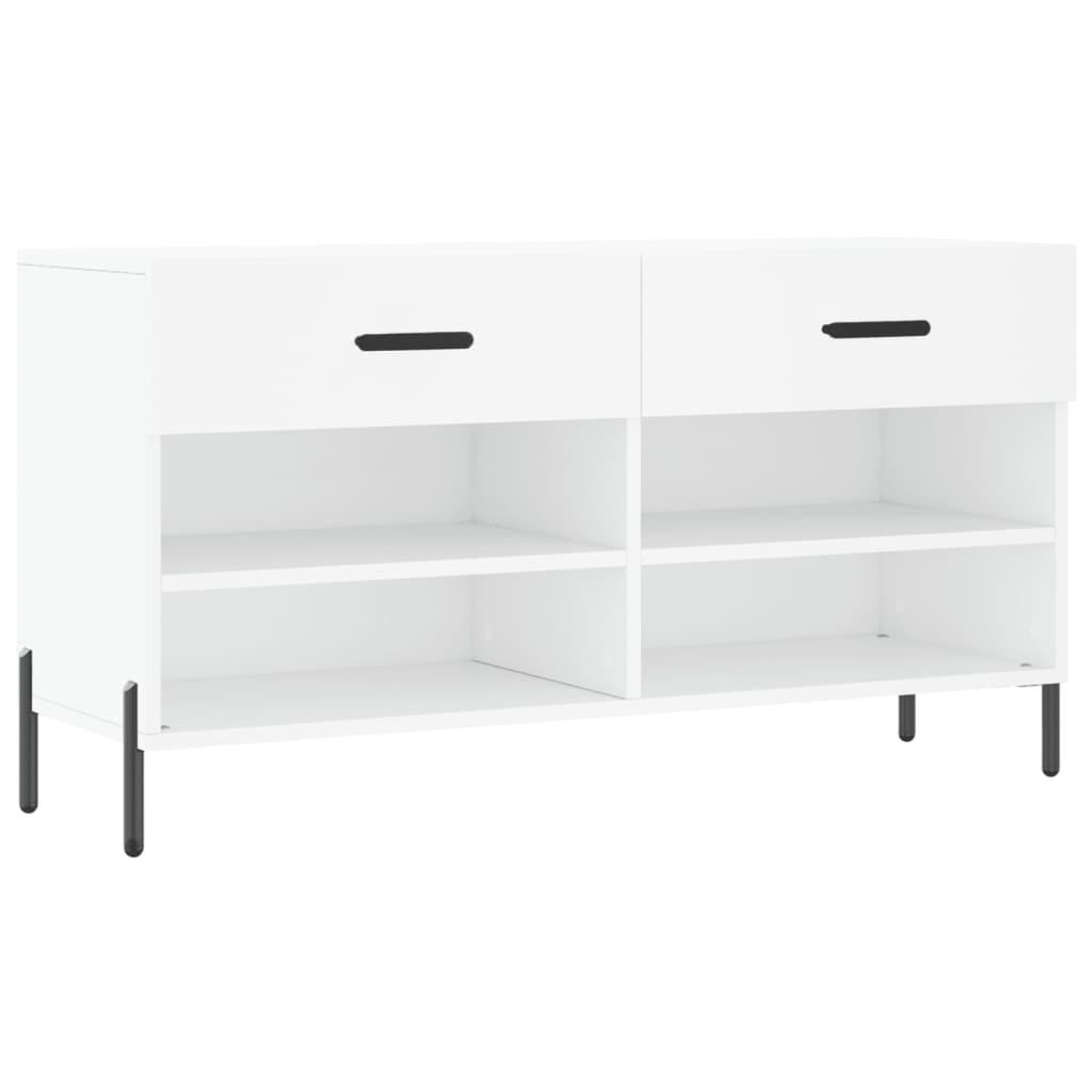 Schuhbank 102X35X55 Cm Holzwerkstoff Weiß