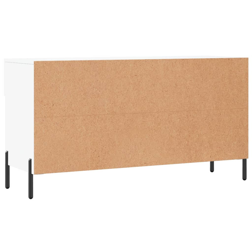 Schuhbank 102X35X55 Cm Holzwerkstoff Weiß