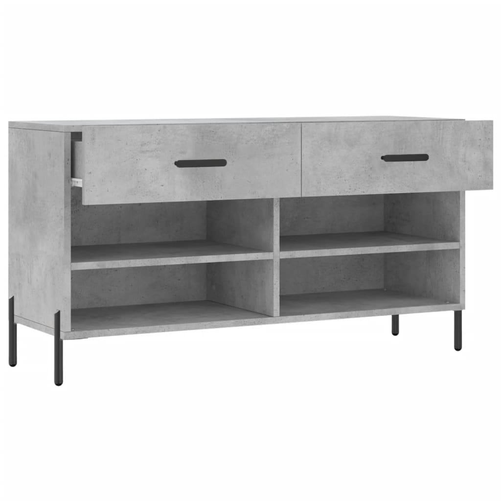 Schuhbank 102X35X55 Cm Holzwerkstoff Betongrau