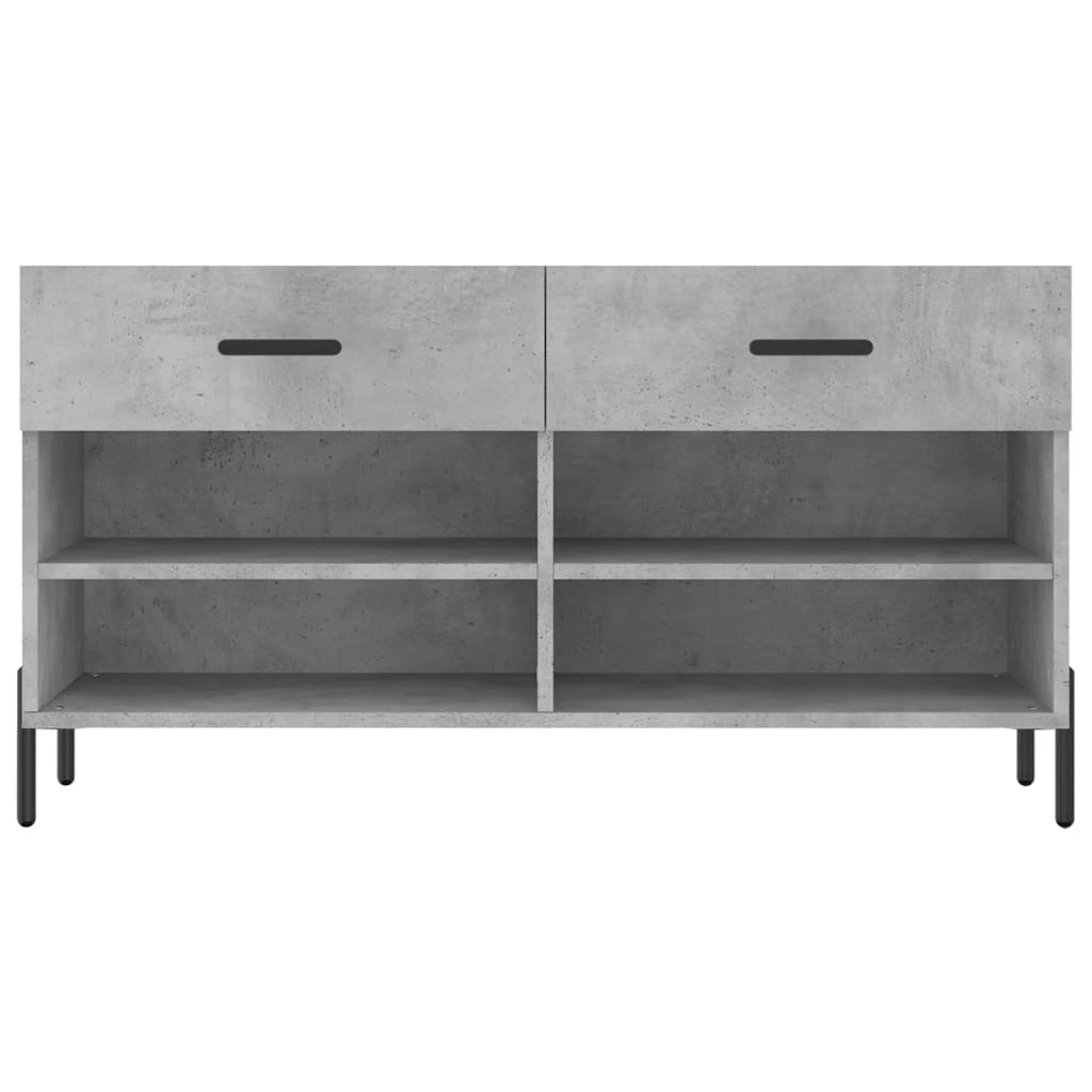 Schuhbank 102X35X55 Cm Holzwerkstoff Betongrau