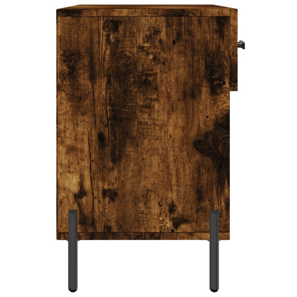 Schuhbank 102X35X55 Cm Holzwerkstoff Räuchereiche