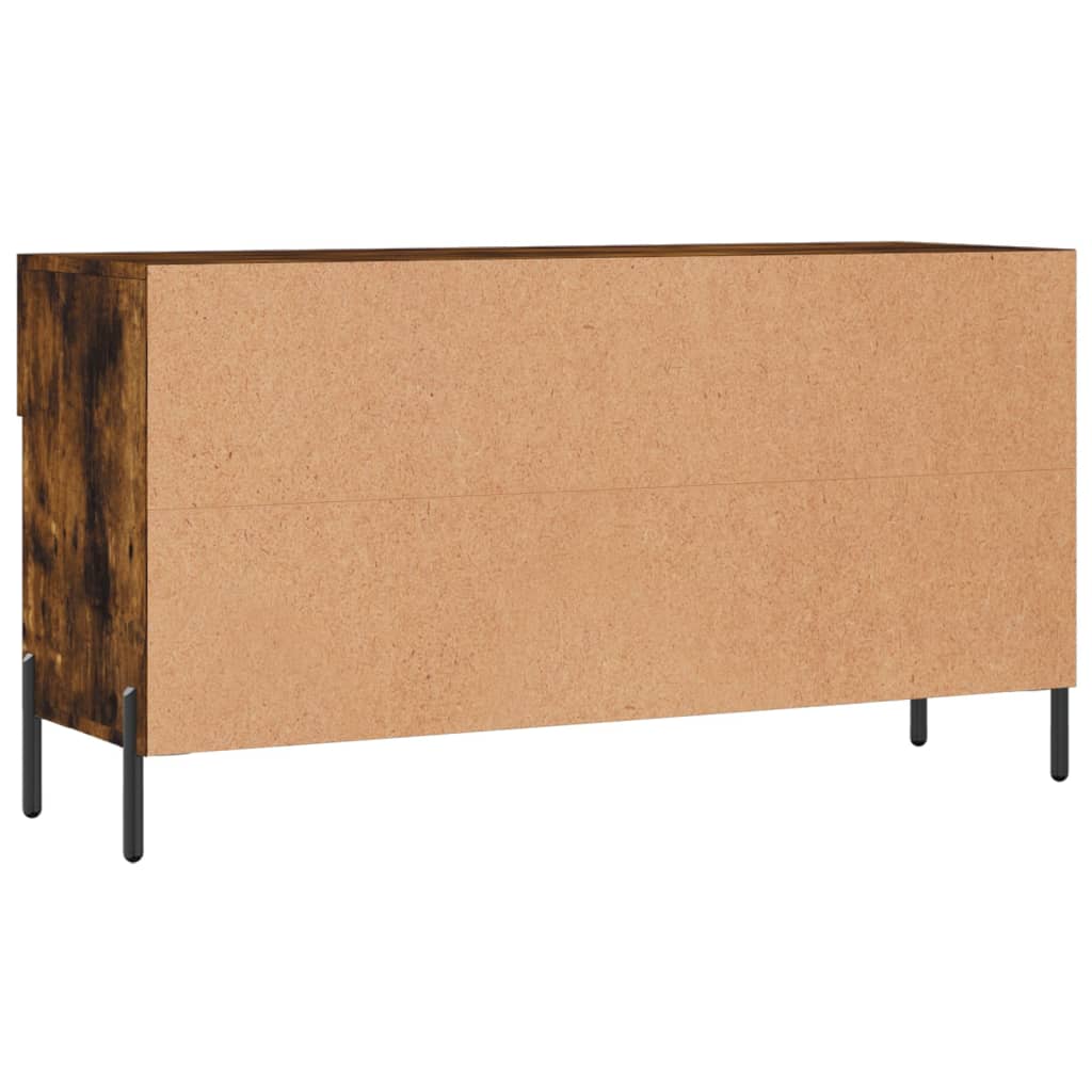 Schuhbank 102X35X55 Cm Holzwerkstoff Räuchereiche