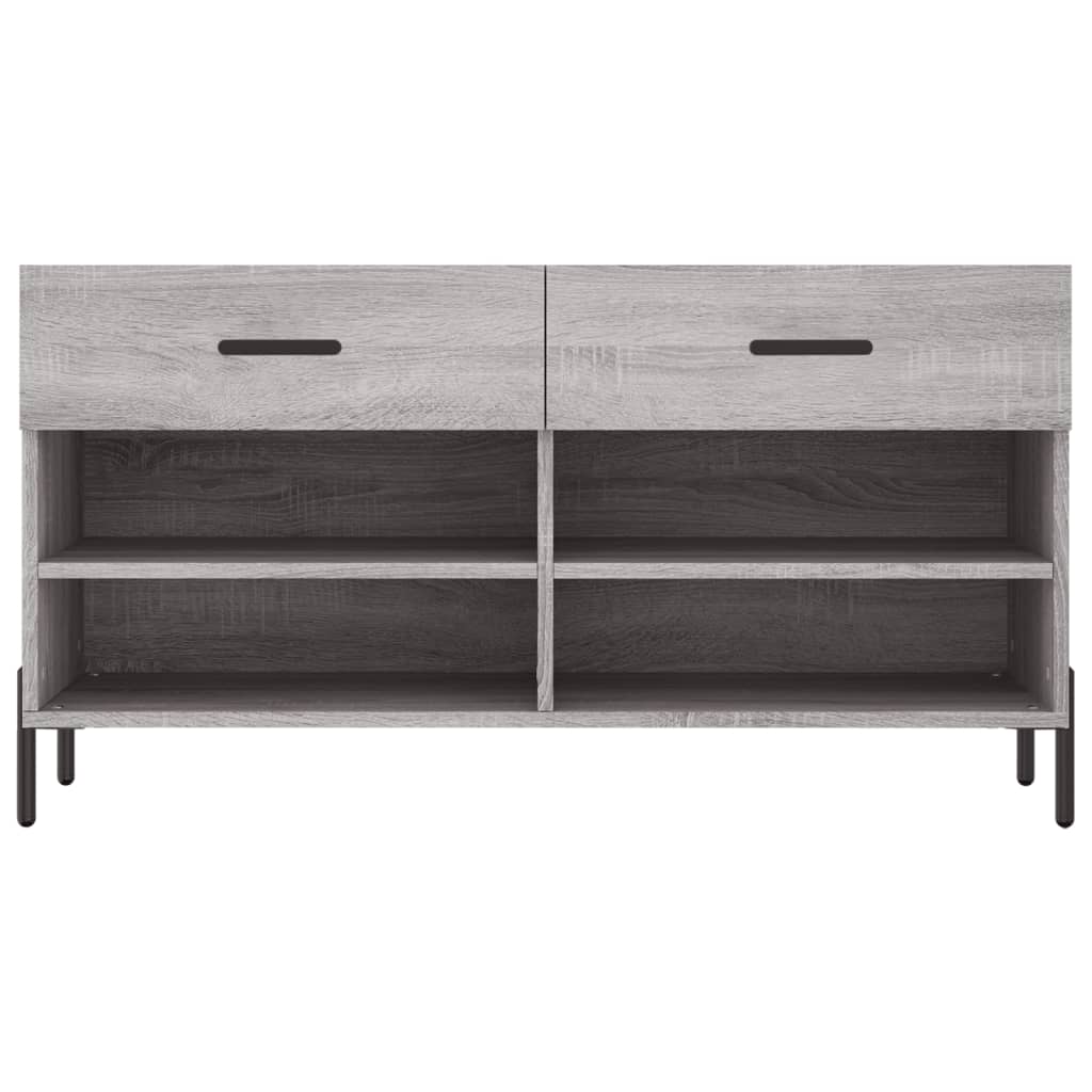 Schuhbank 102X35X55 Cm Holzwerkstoff Grau Sonoma
