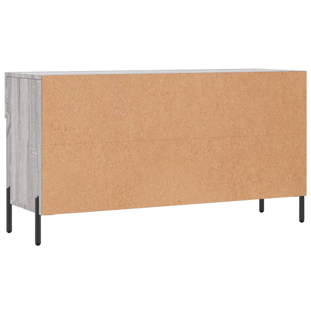 Schuhbank 102X35X55 Cm Holzwerkstoff Grau Sonoma