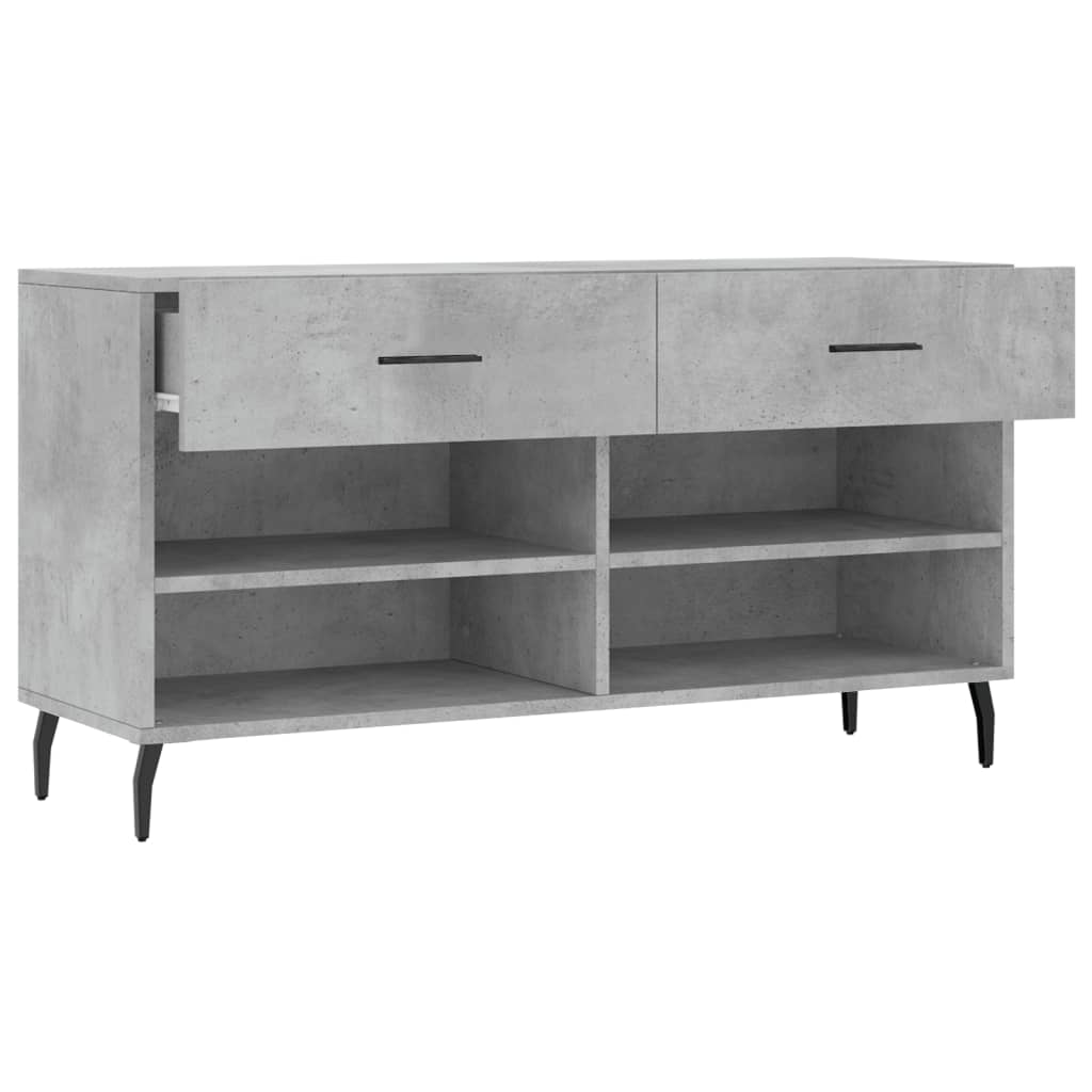 Schuhbank 102X35X55 Cm Holzwerkstoff Betongrau