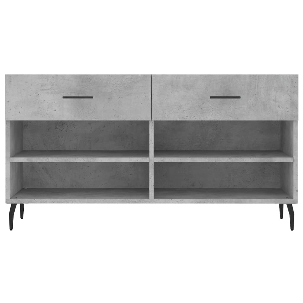 Schuhbank 102X35X55 Cm Holzwerkstoff Betongrau
