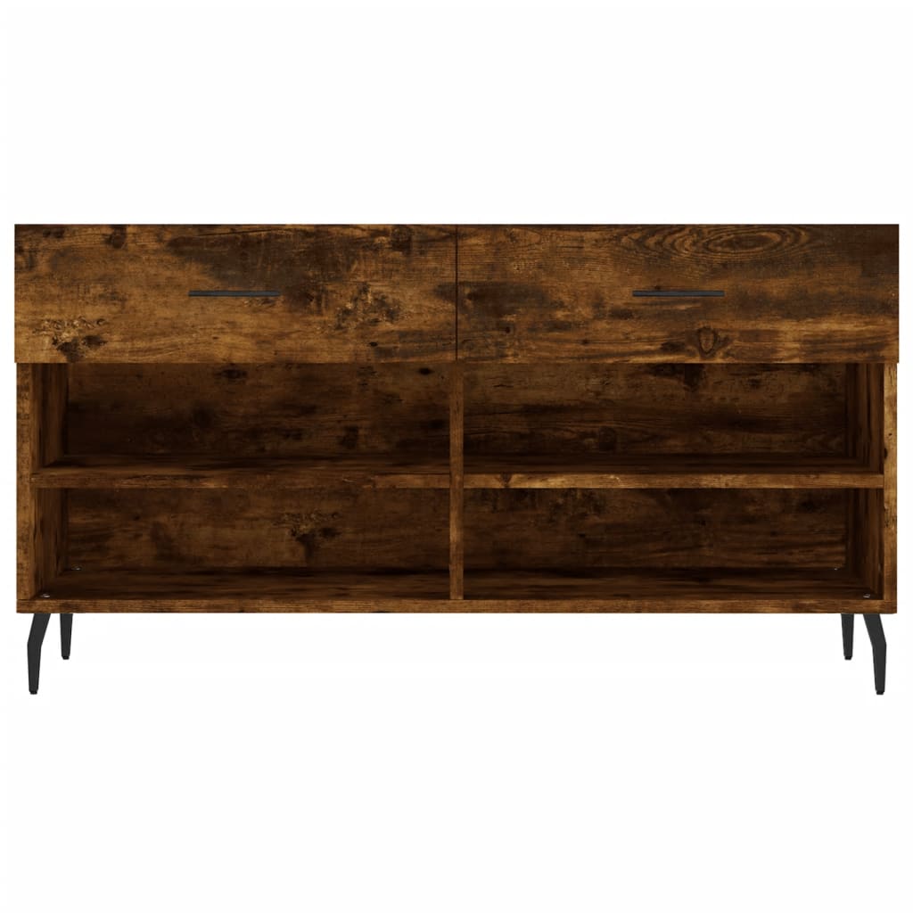 Schuhbank 102X35X55 Cm Holzwerkstoff Räuchereiche