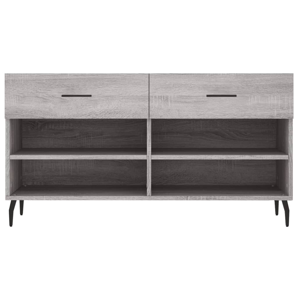 Schuhbank 102X35X55 Cm Holzwerkstoff Grau Sonoma
