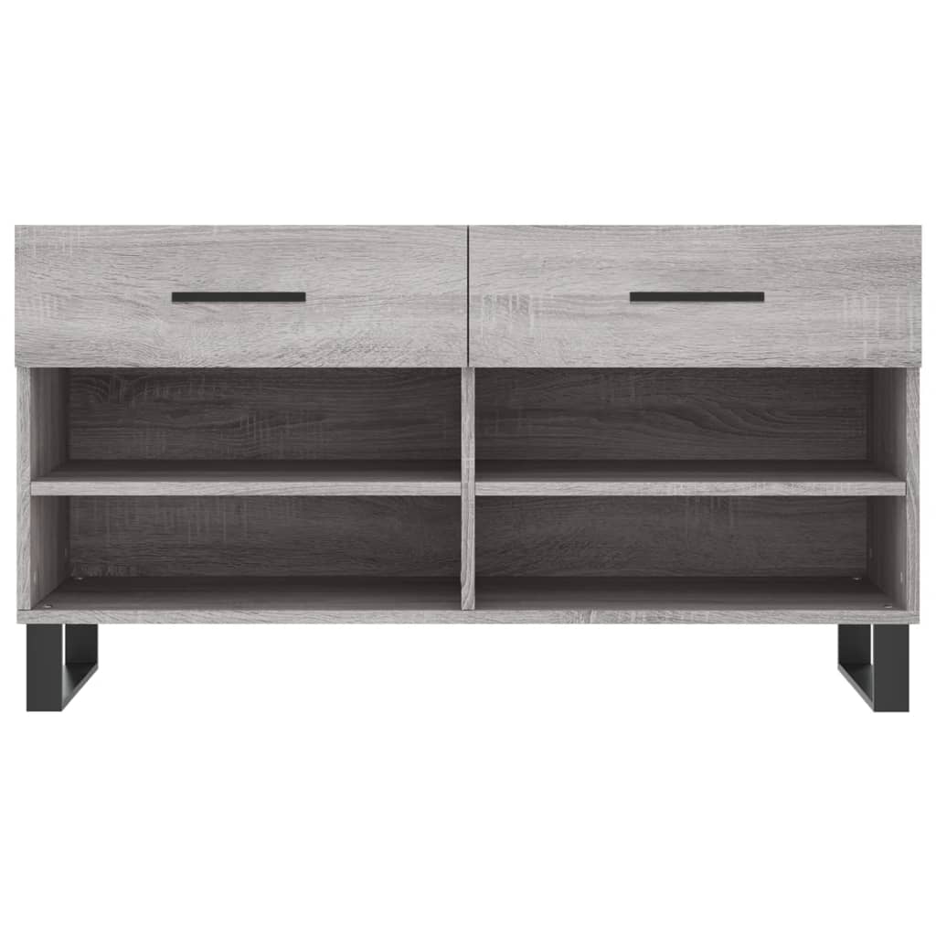 Schuhbank 102X35X55 Cm Holzwerkstoff Grau Sonoma