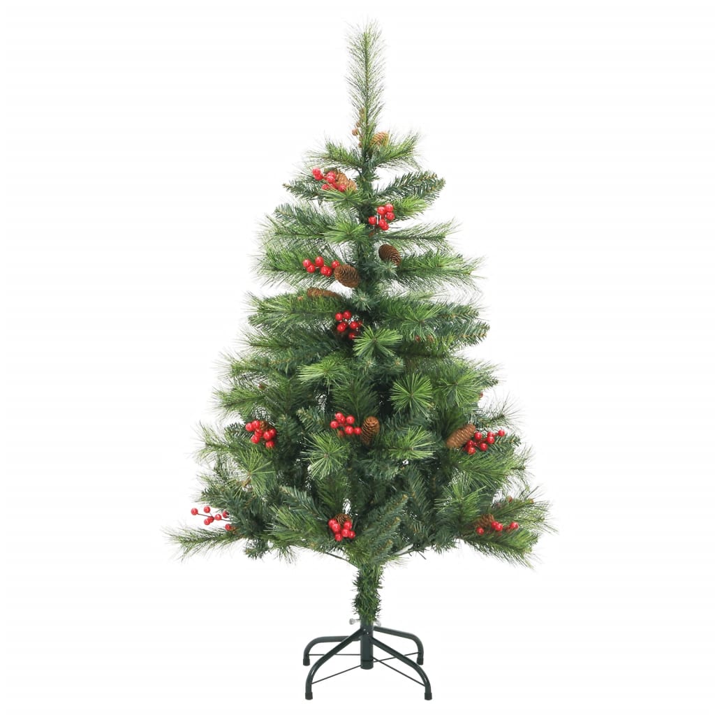 Künstlicher Weihnachtsbaum Klappbar Mit Zapfen & Beeren