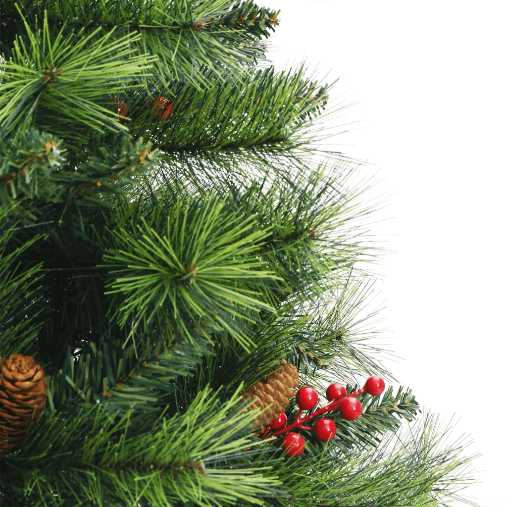 Künstlicher Weihnachtsbaum Klappbar Mit Zapfen & Beeren