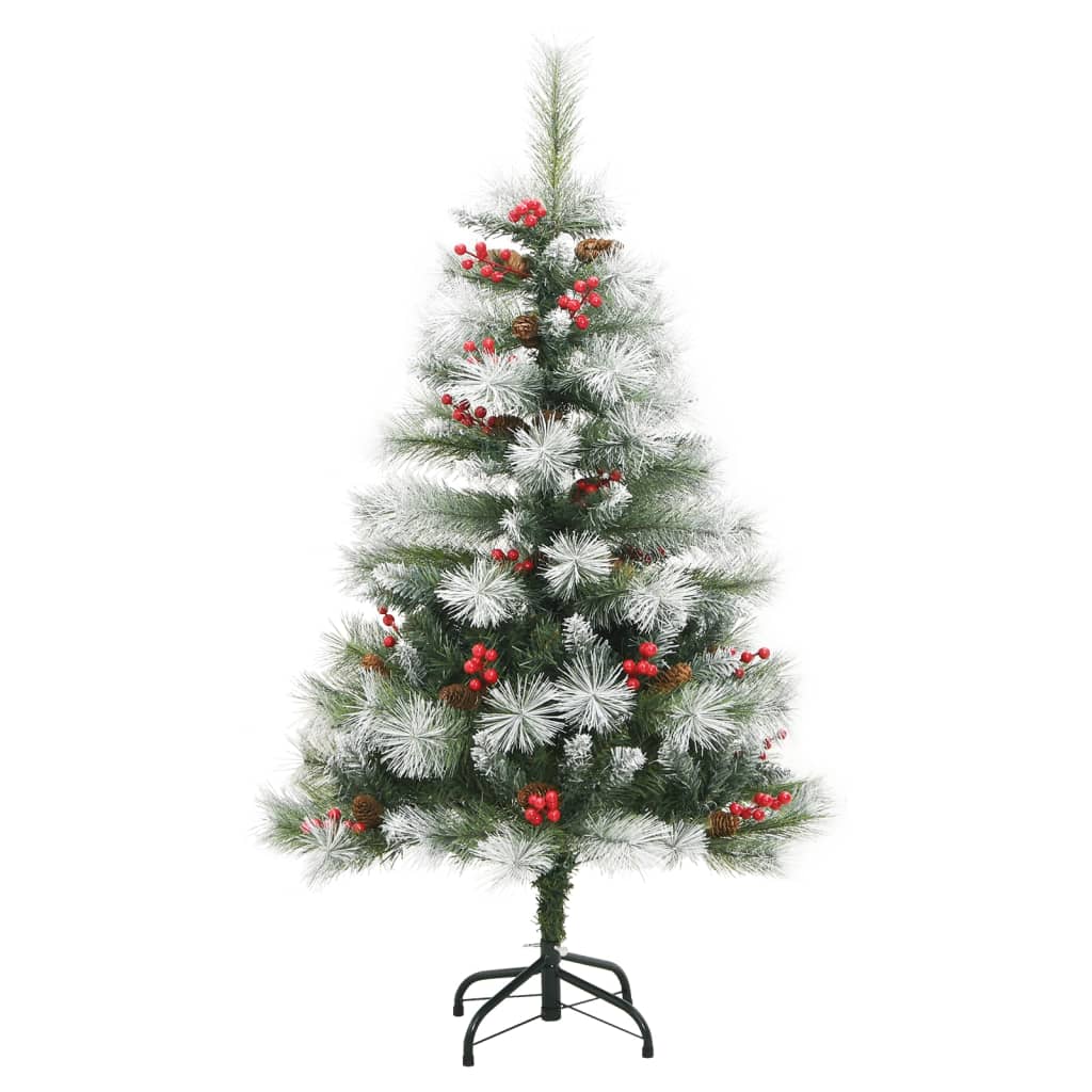 Künstlicher Weihnachtsbaum Klappbar Mit Zapfen & Beeren