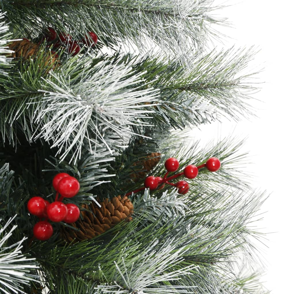 Künstlicher Weihnachtsbaum Klappbar Mit Zapfen & Beeren
