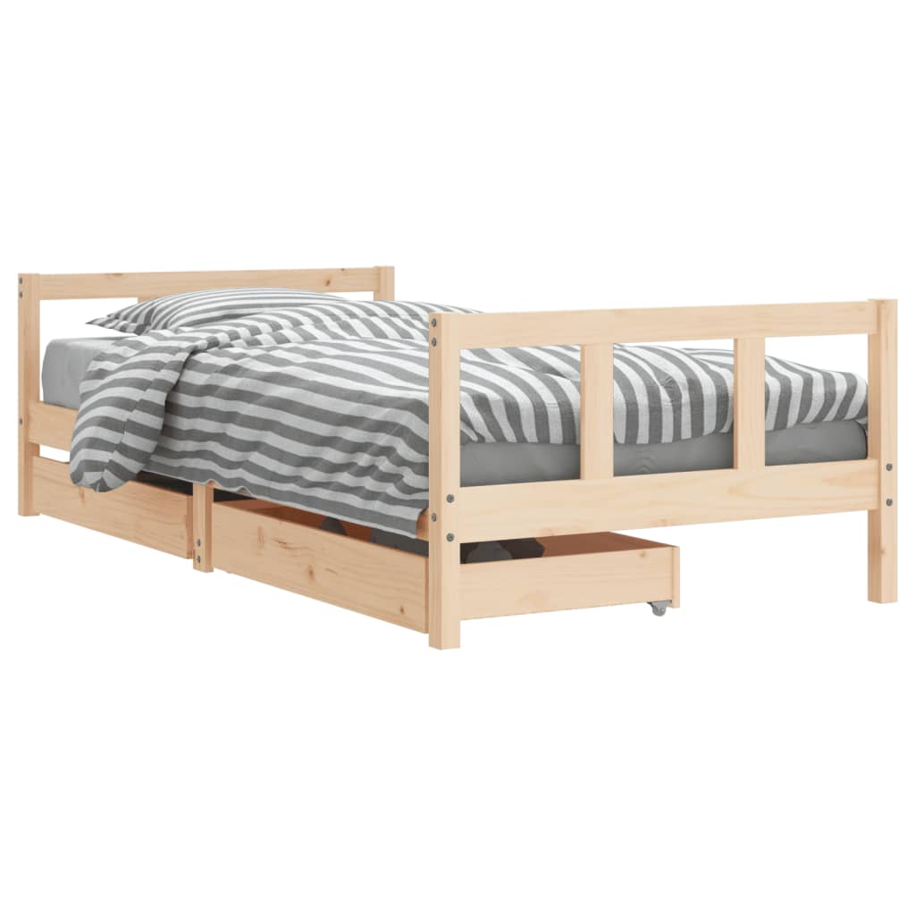 Kinderbett Mit Schubladen Massivholz Kiefer