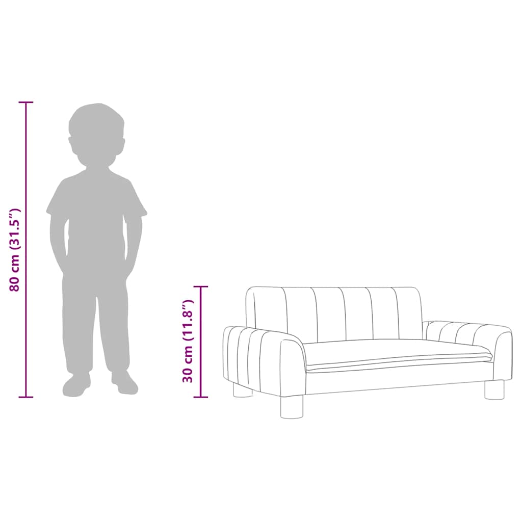 Kindersofa Kunstleder