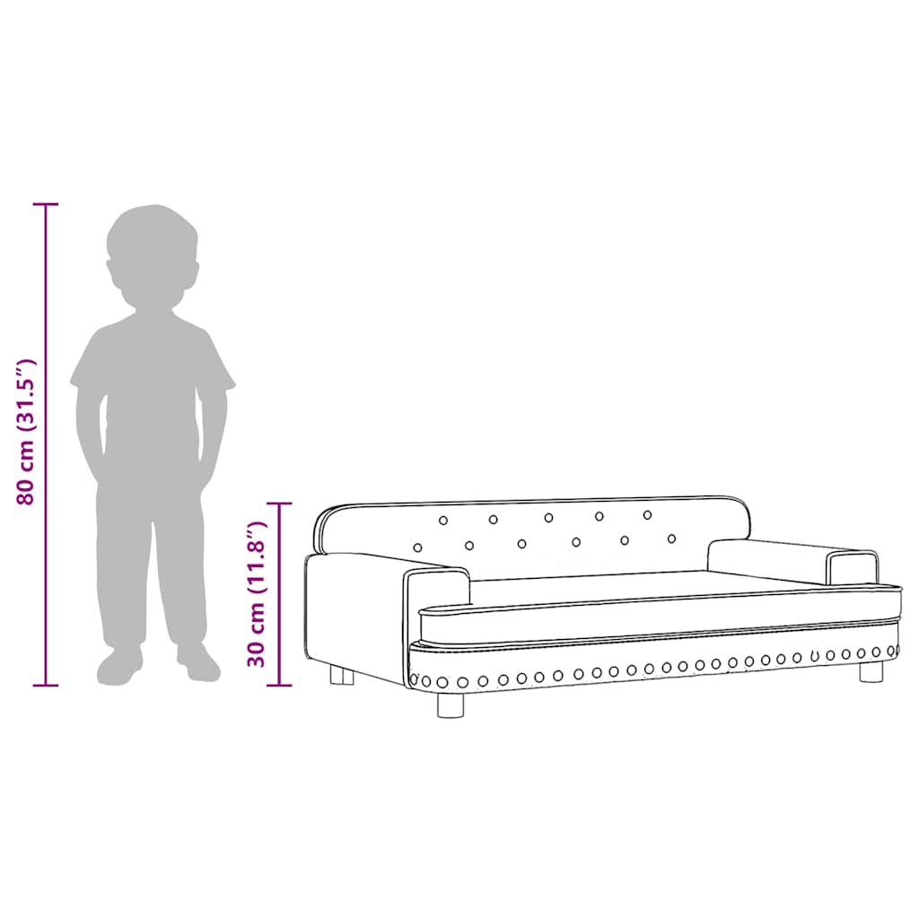 Kindersofa Kunstleder