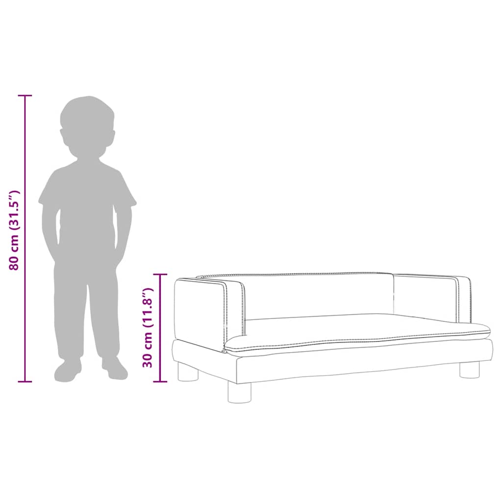 Kindersofa Samt