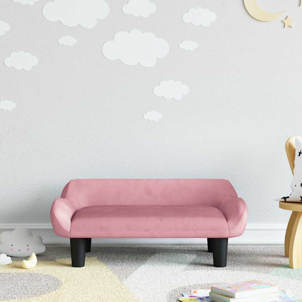 Kindersofa 70X40X24 Cm Samt
