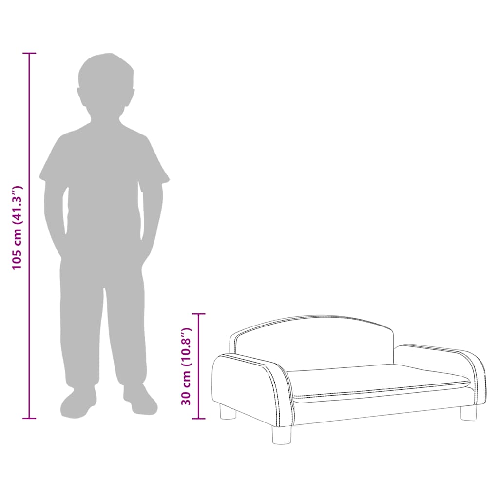 Kindersofa Stoff