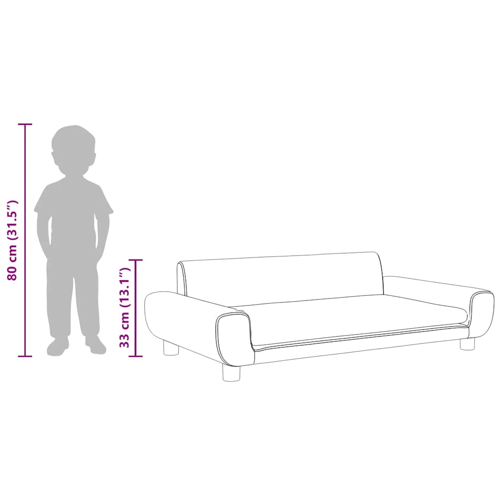 Kindersofa Samt