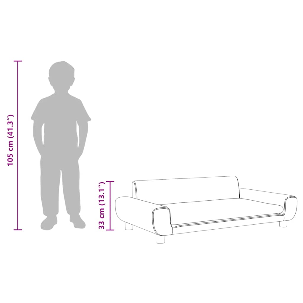 Kindersofa Samt
