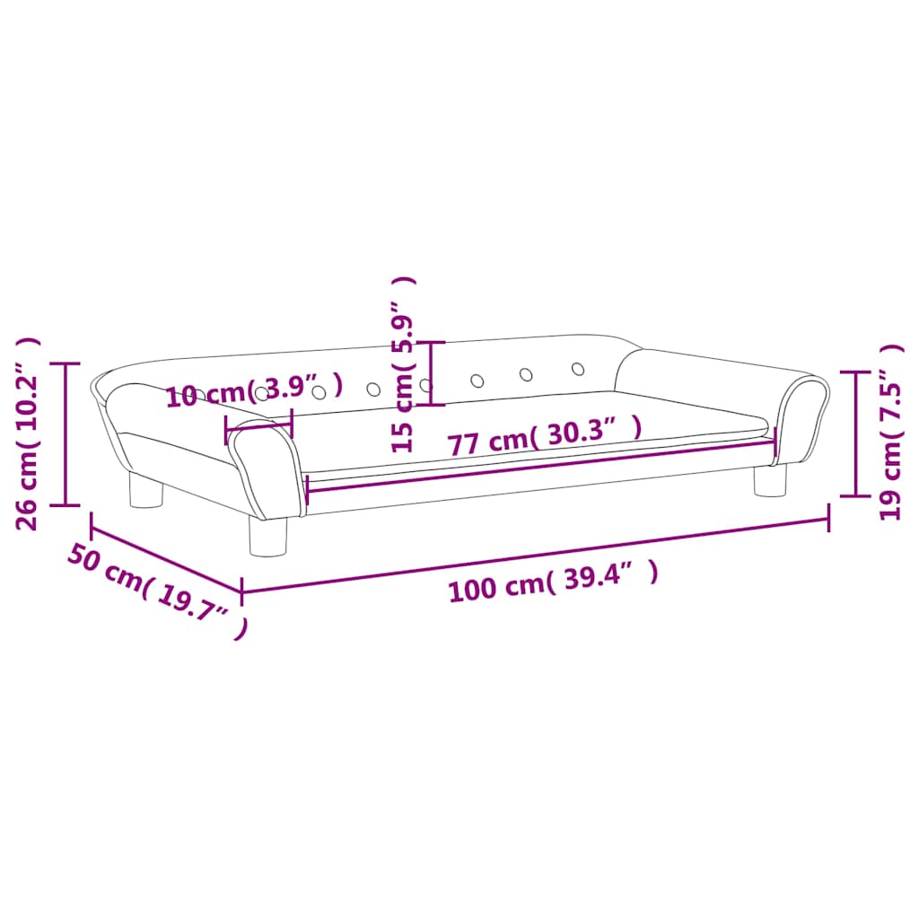 Kindersofa Samt