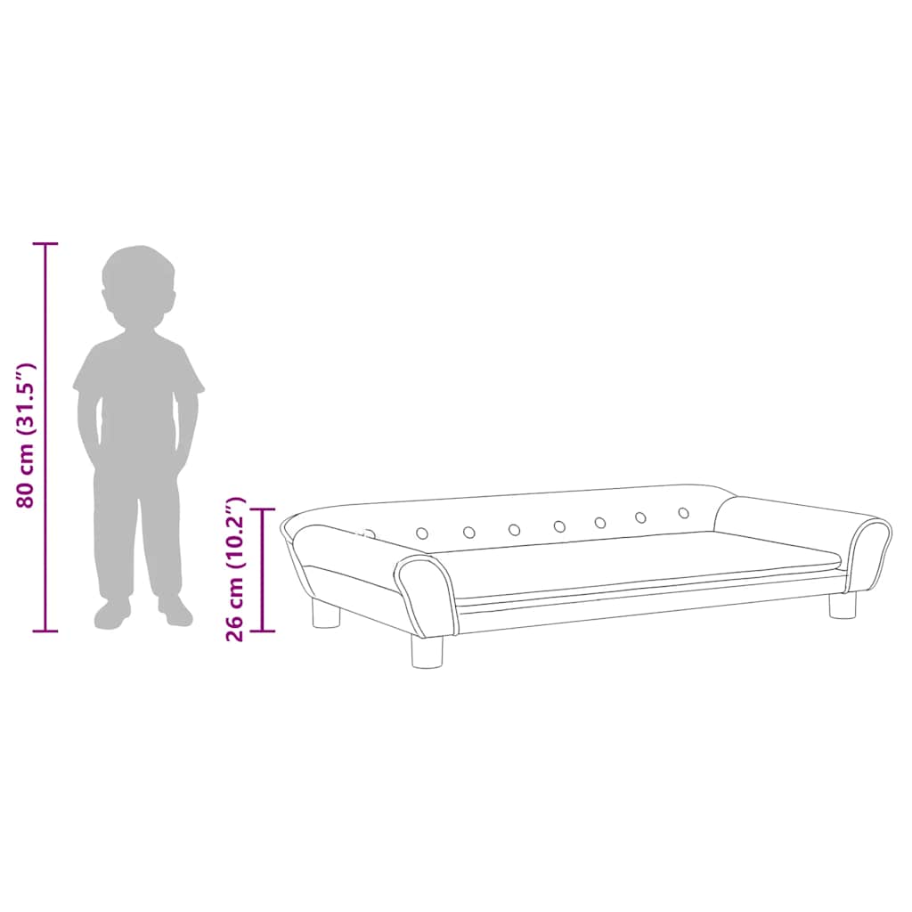 Kindersofa Samt