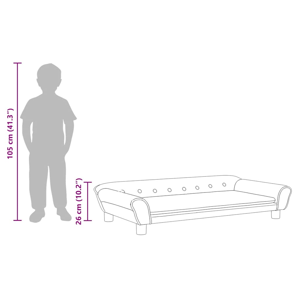 Kindersofa Samt