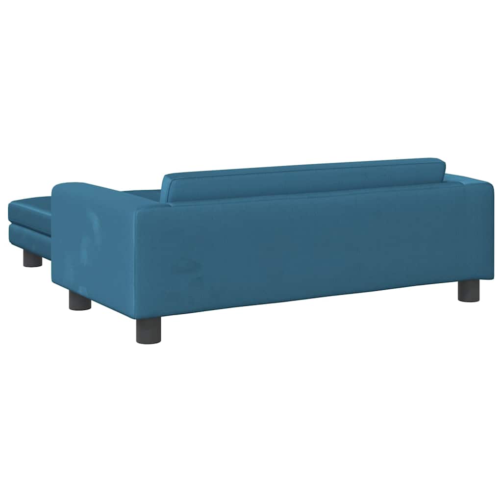 Kindersofa Mit Hocker 100X50X30 Cm Samt