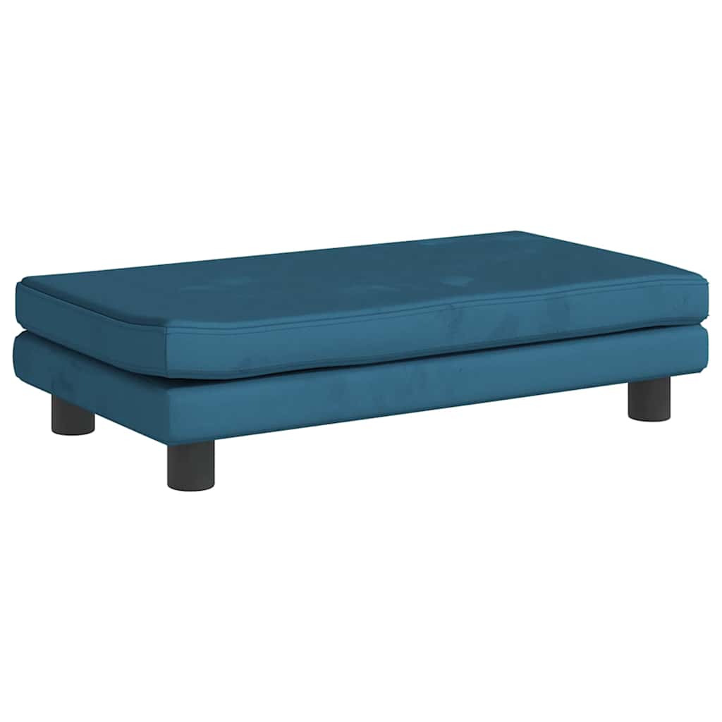 Kindersofa Mit Hocker 100X50X30 Cm Samt