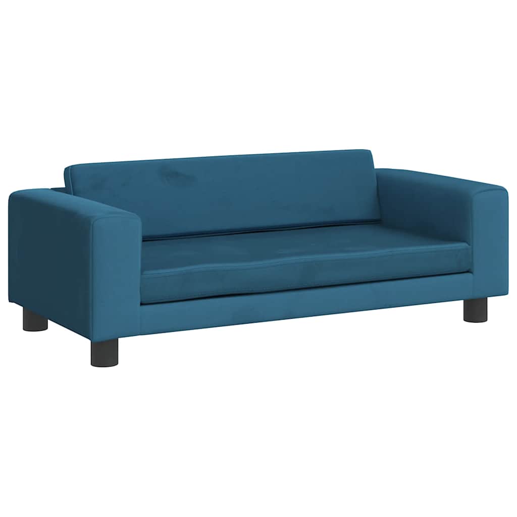 Kindersofa Mit Hocker 100X50X30 Cm Samt