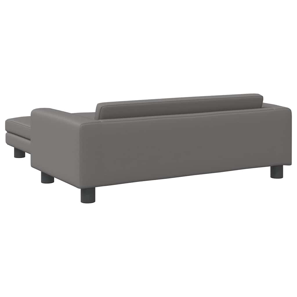 Kindersofa Mit Hocker 100X50X30 Cm Kunstleder