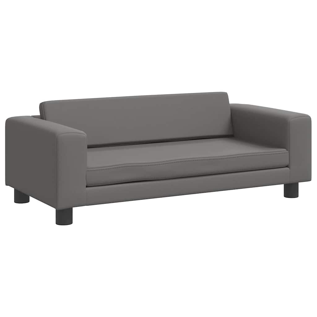Kindersofa Mit Hocker 100X50X30 Cm Kunstleder