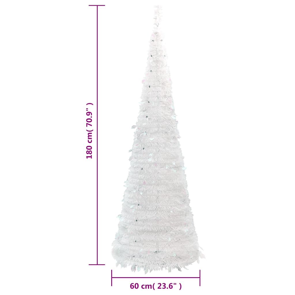 Pop-Up-Weihnachtsbaum Künstlich 150 Leds Weiß