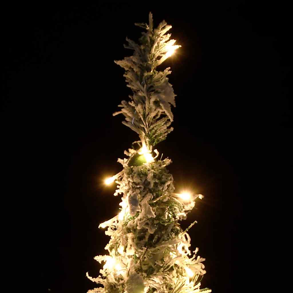 Pop-Up-Weihnachtsbaum Künstlich Beschneit 200 Leds Weiß