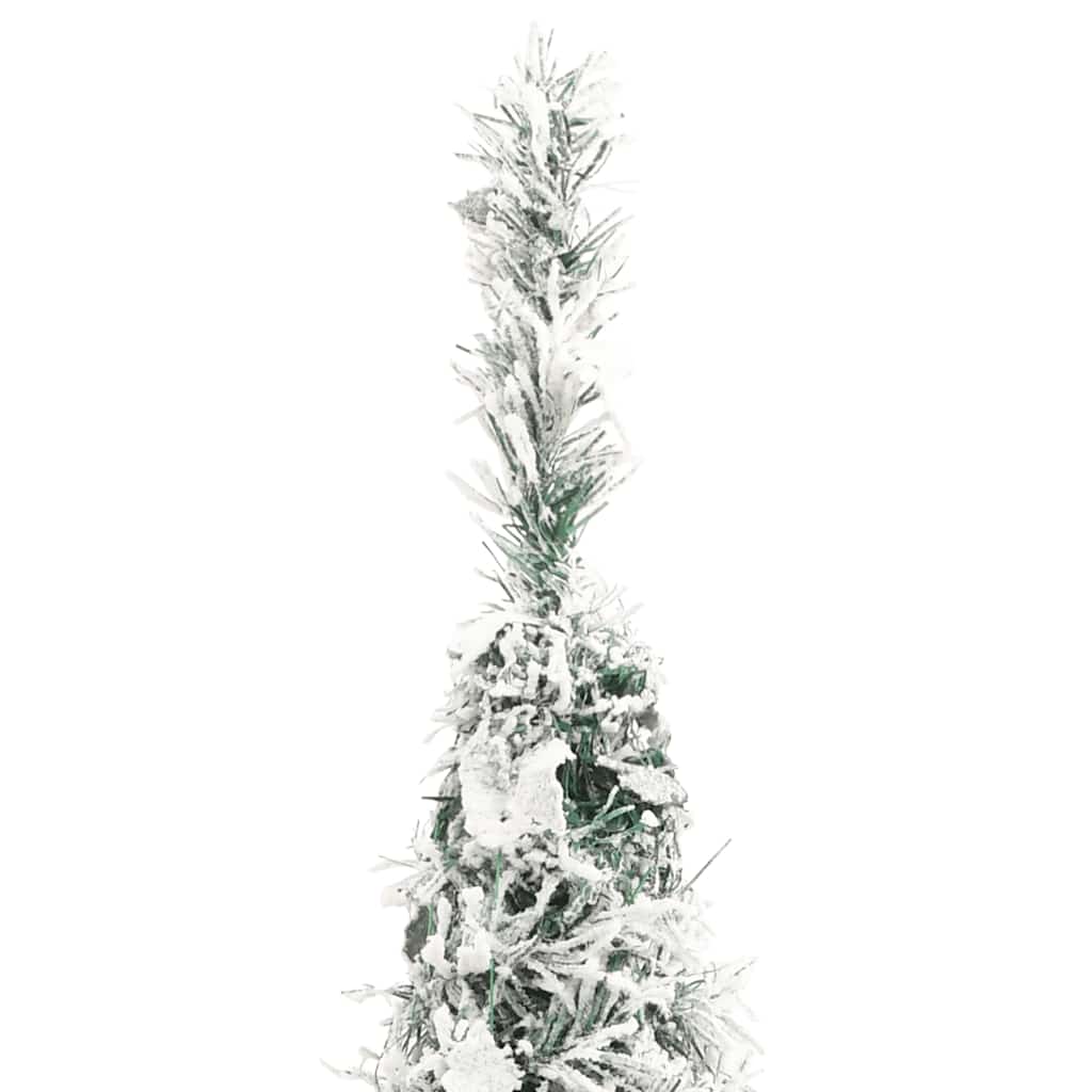 Pop-Up-Weihnachtsbaum Künstlich Beschneit 200 Leds Weiß