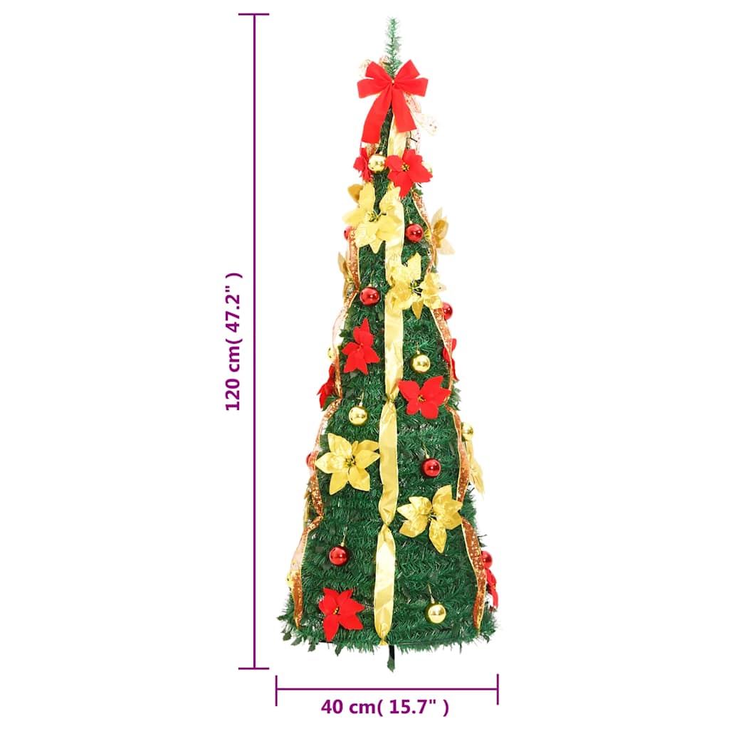 Pop-Up-Weihnachtsbaum Künstlich 50 Leds Grün