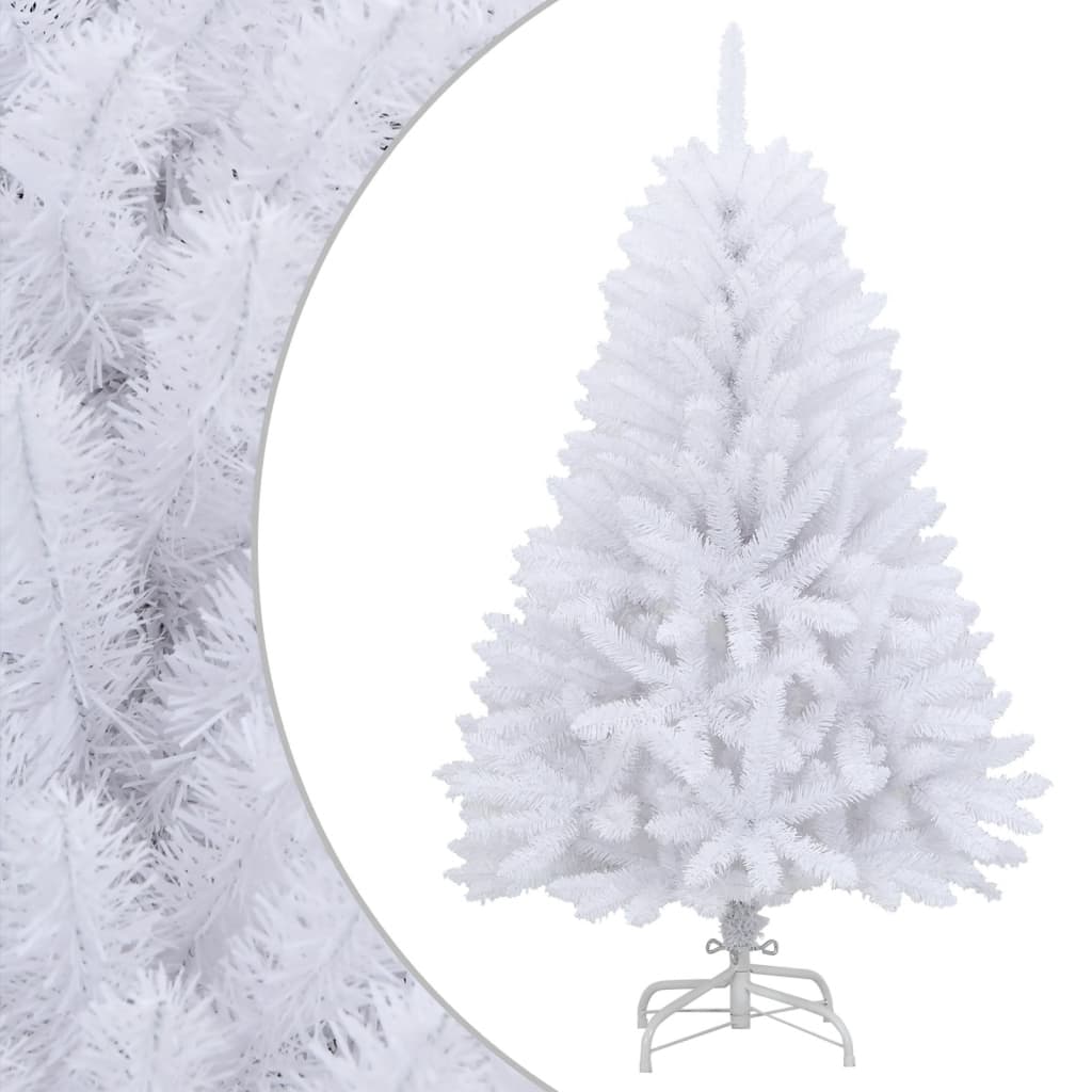 Künstlicher Weihnachtsbaum Klappbar Mit Ständer Weiß