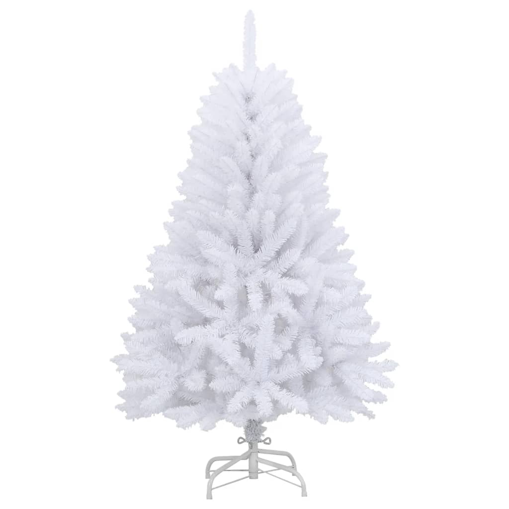 Künstlicher Weihnachtsbaum Klappbar Mit Ständer Weiß