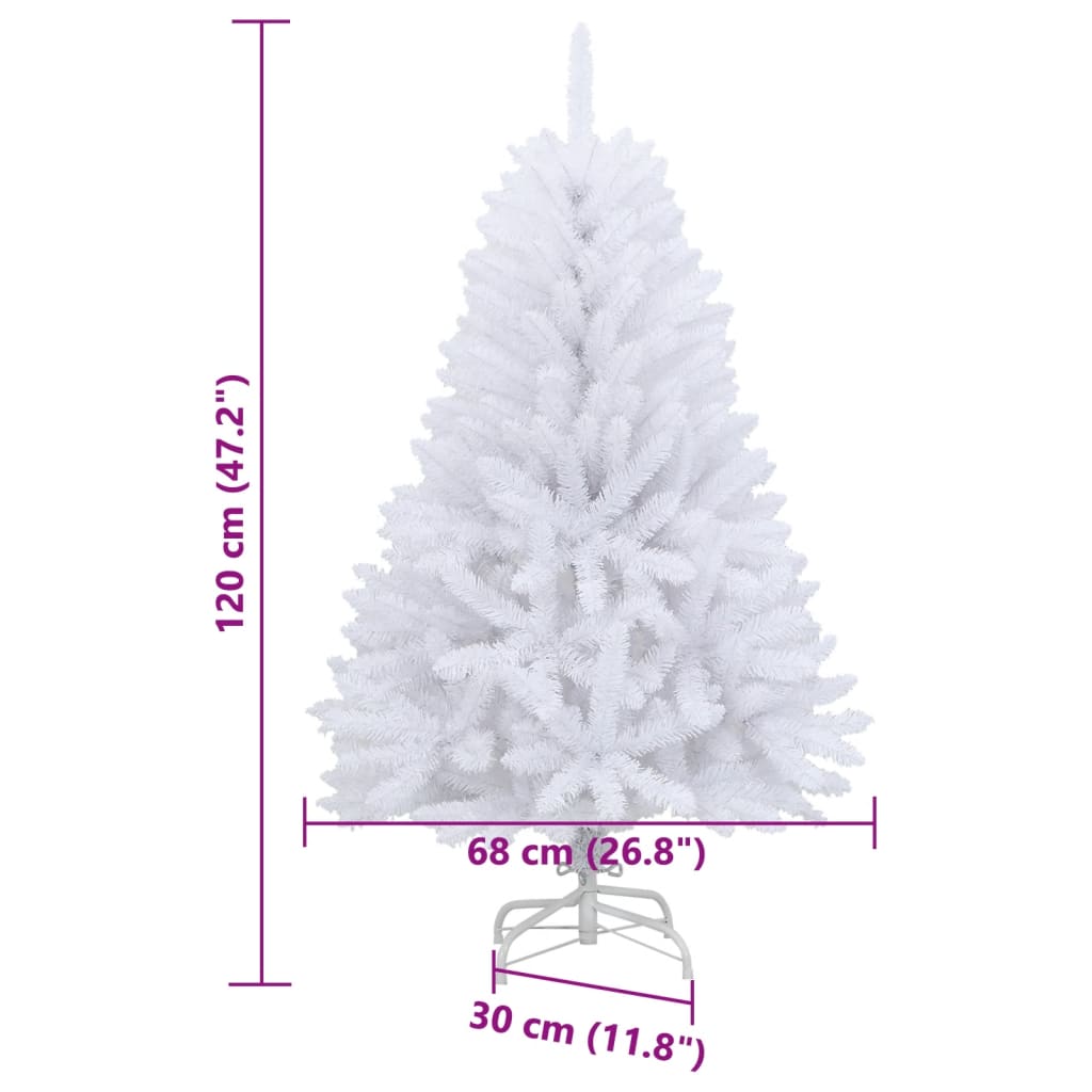 Künstlicher Weihnachtsbaum Klappbar Mit Ständer Weiß