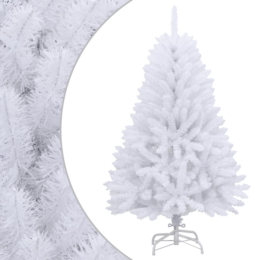 Künstlicher Weihnachtsbaum Klappbar Mit Ständer Weiß
