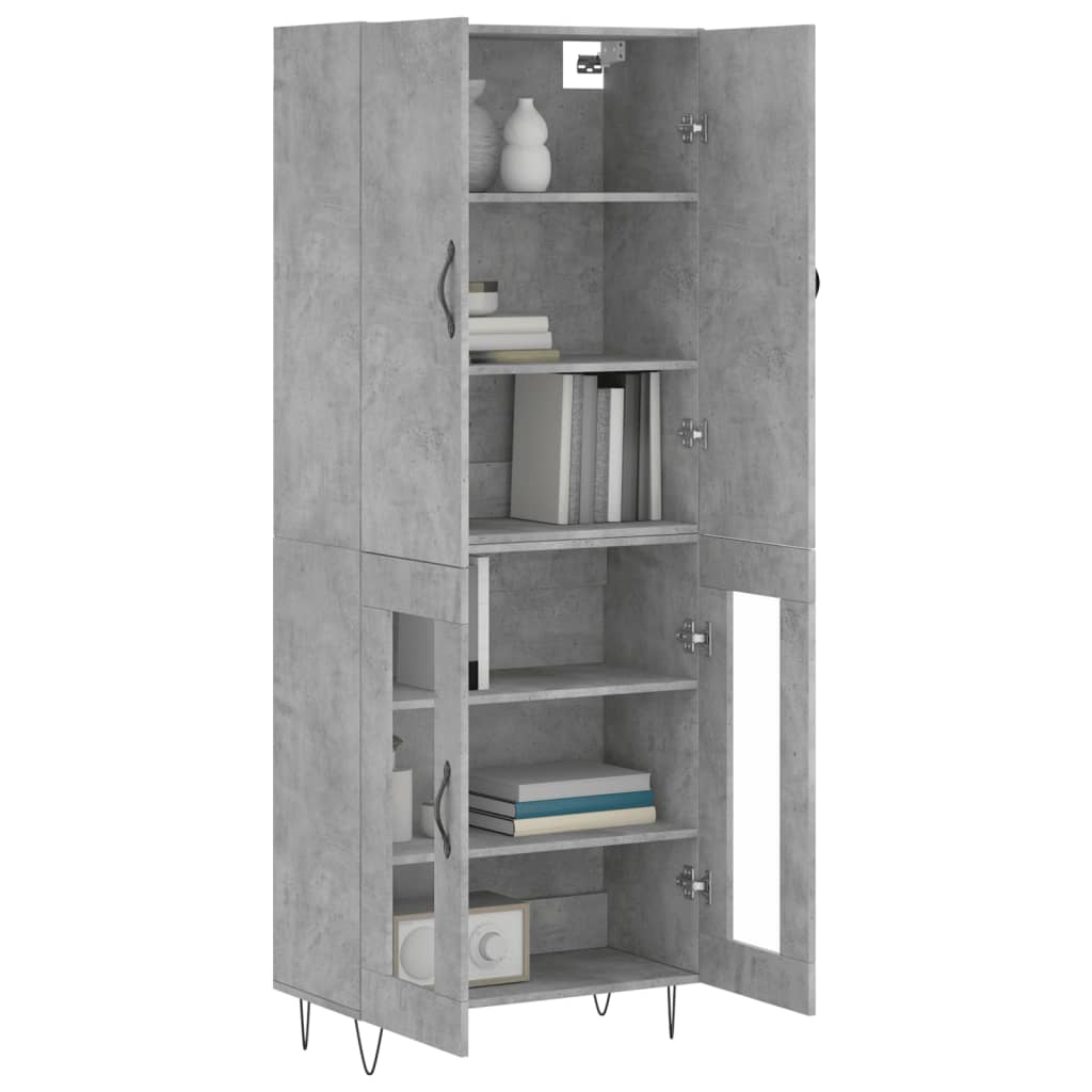 Highboard 69,5X34X180 Cm Holzwerkstoff