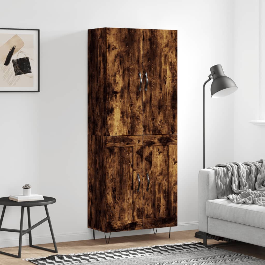 Highboard 69,5X34X180 Cm Holzwerkstoff