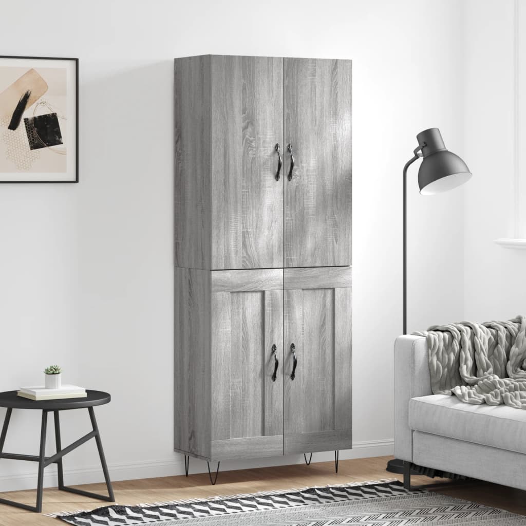 Highboard 69,5X34X180 Cm Holzwerkstoff